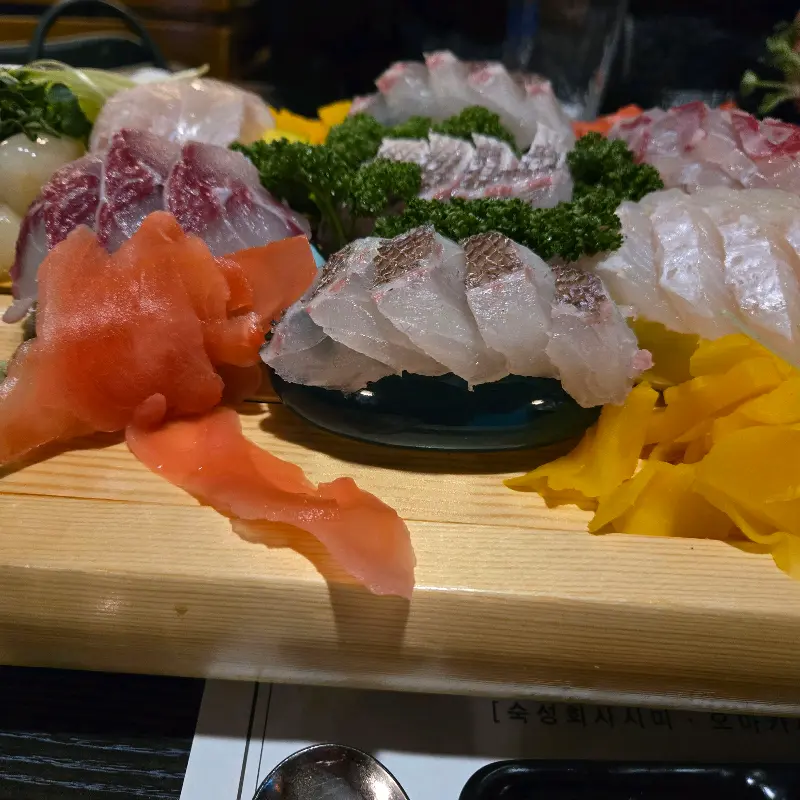 다채로운 숙성회 모듬