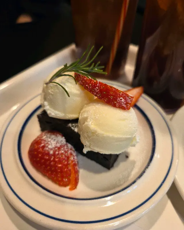 브라우니와 아이스크림