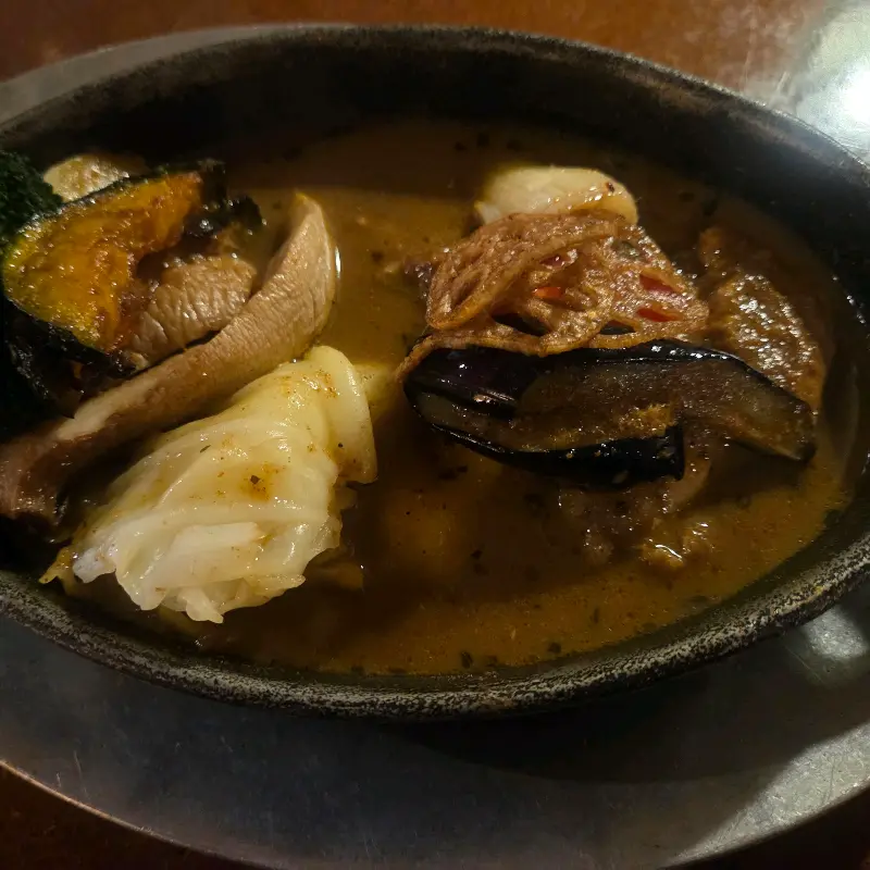 수프 카레 근접샷