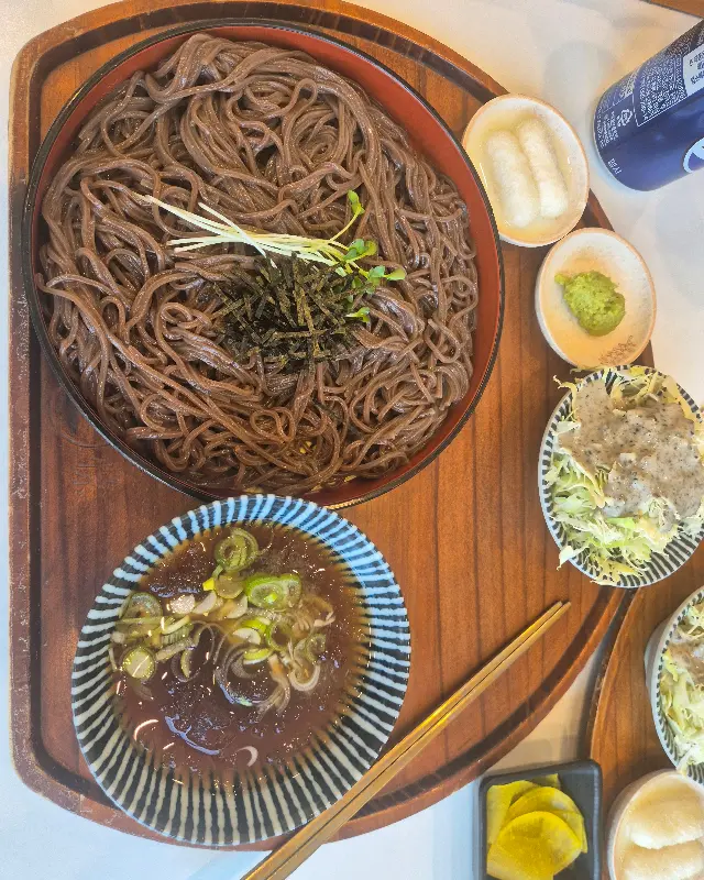 시원한 자루소바 한 상