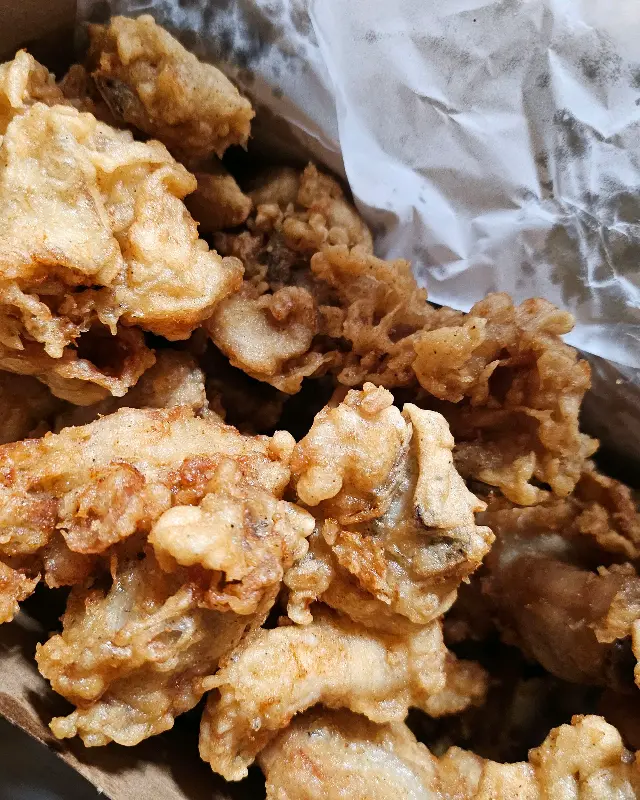 갓 튀겨져 나온 후라이드 치킨