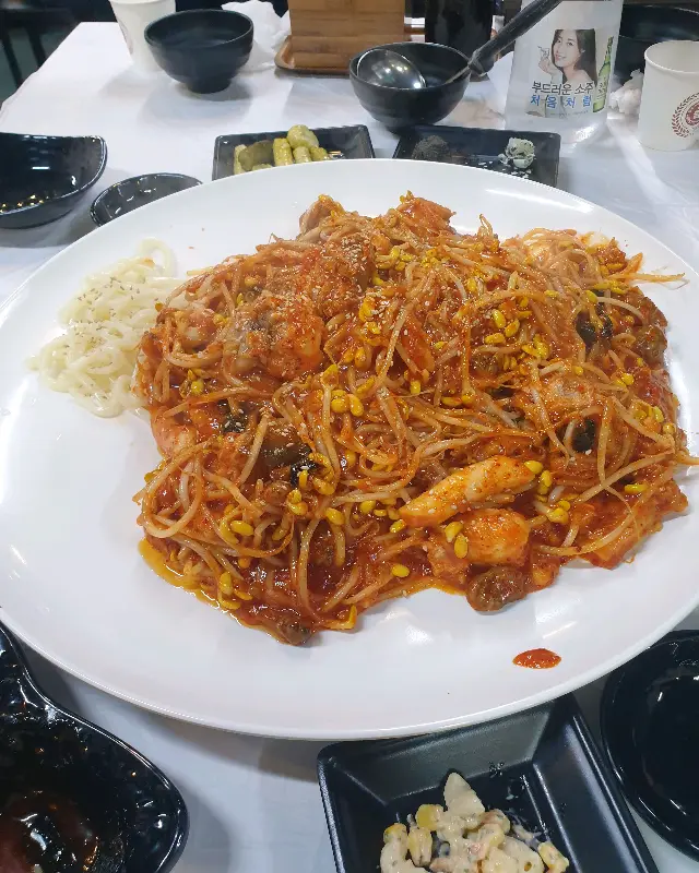 해물찜과 밑반찬