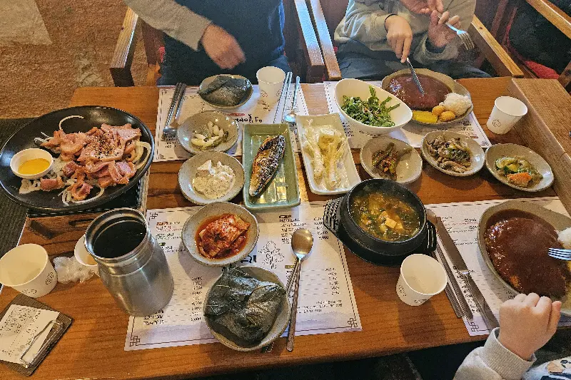 백련정식 한상차림