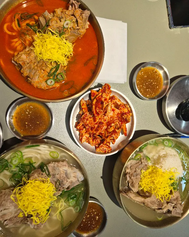 온면당 한상차림