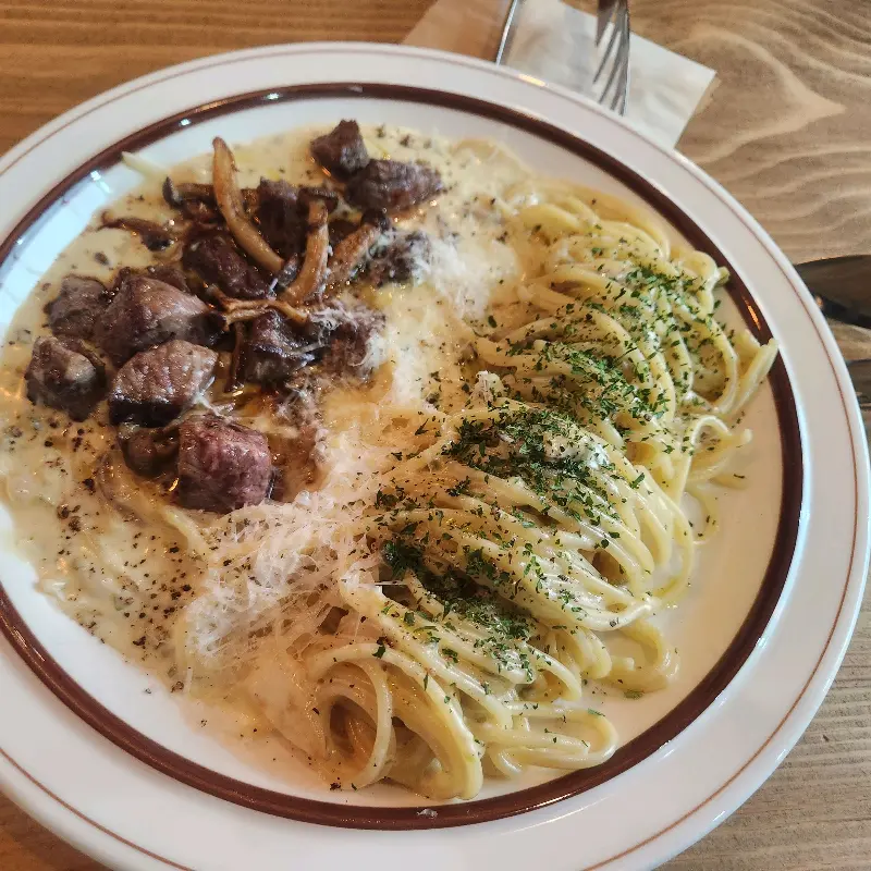 소고기 크림 파스타