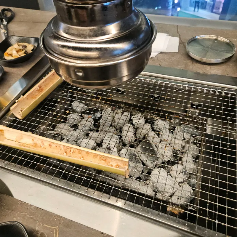 숯불과 장어
