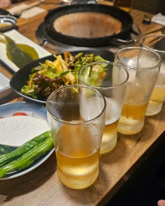 하이볼과 야키니쿠의 환상적인 조합