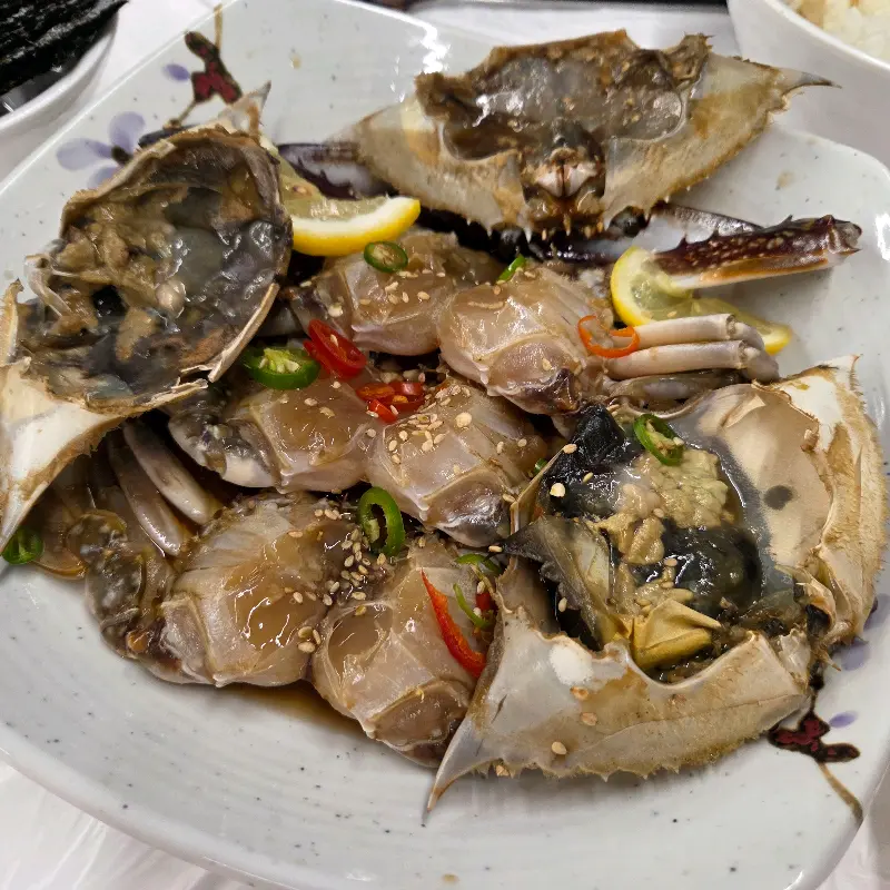 간장게장 한 상 차림