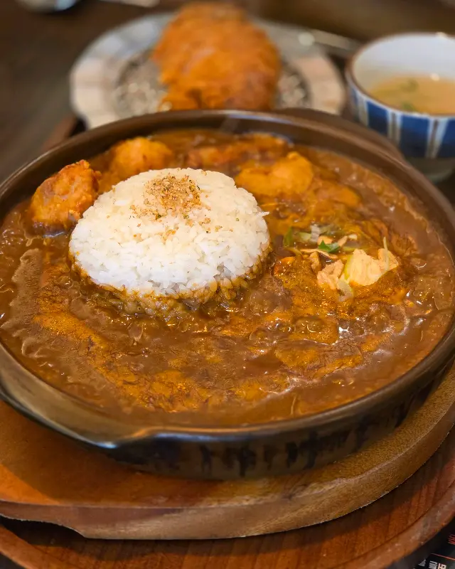 담백한 카레와 밥 한공기