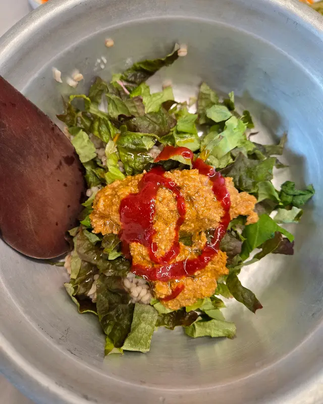 강된장 보리밥 비빔