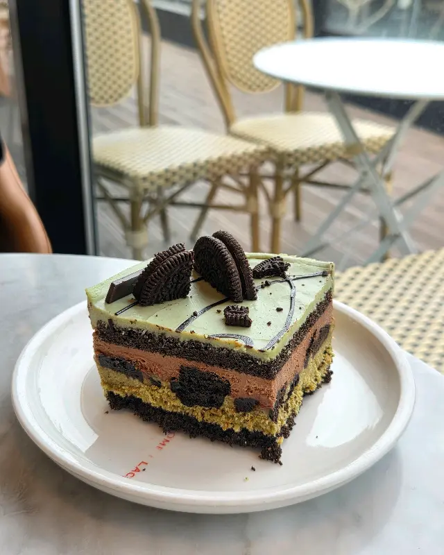 말차 오레오 케이크