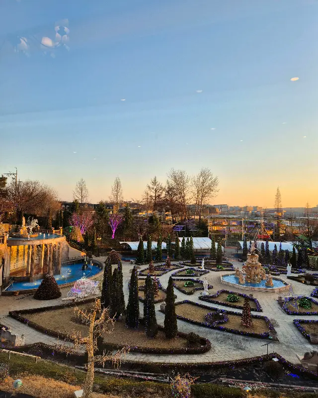 카페 보스코에서 바라본 퍼스트가든 석양