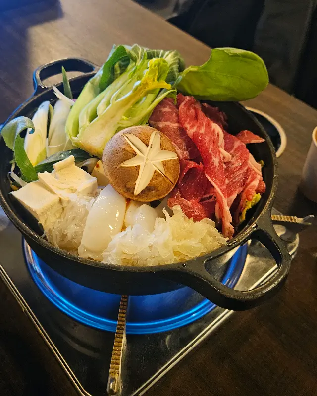 소고기 스키야키 비주얼