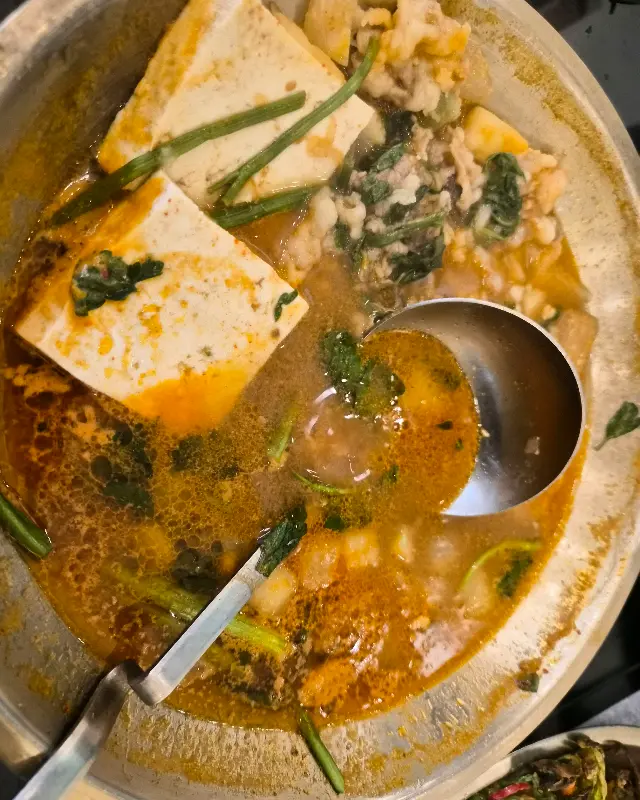 맛있는 된장전골 한 상 차림