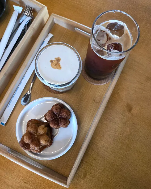 송화커피, 쑥슈페너라떼, 팽쫀쿠