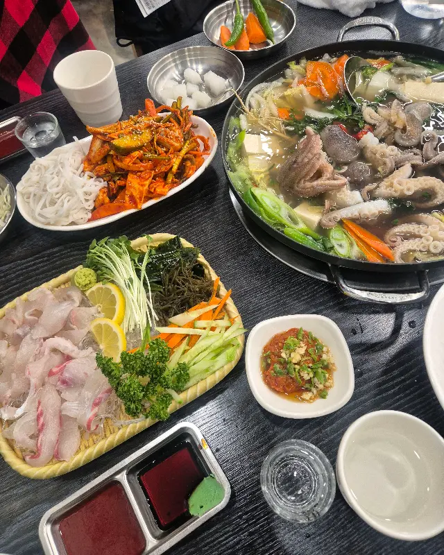 쭈꾸미 무침, 막회, 쭈꾸미 샤브샤브