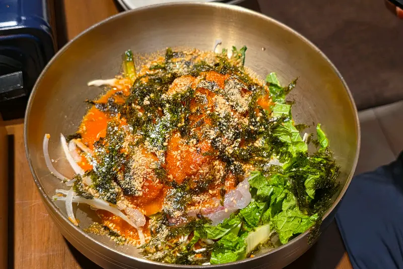 매콤달콤한 물회