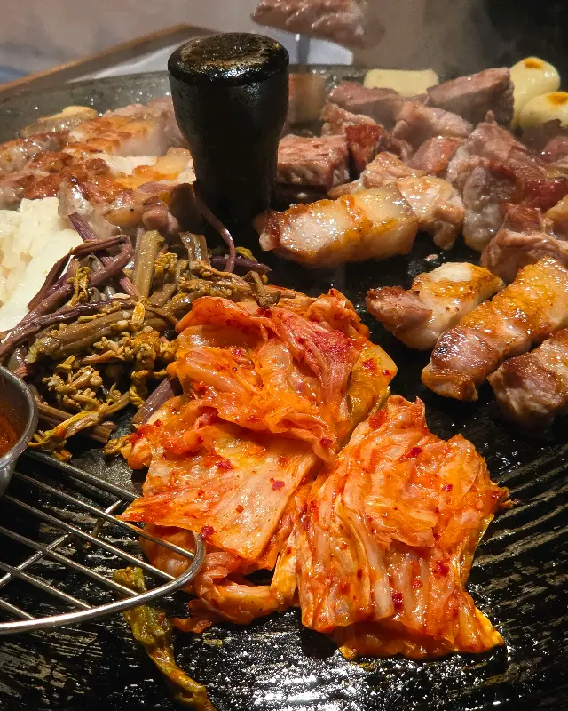삼겹살과 김치의 만남