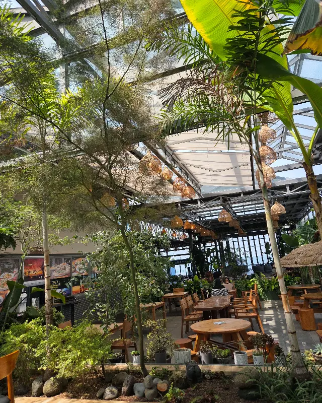 카페 내부 식물 인테리어