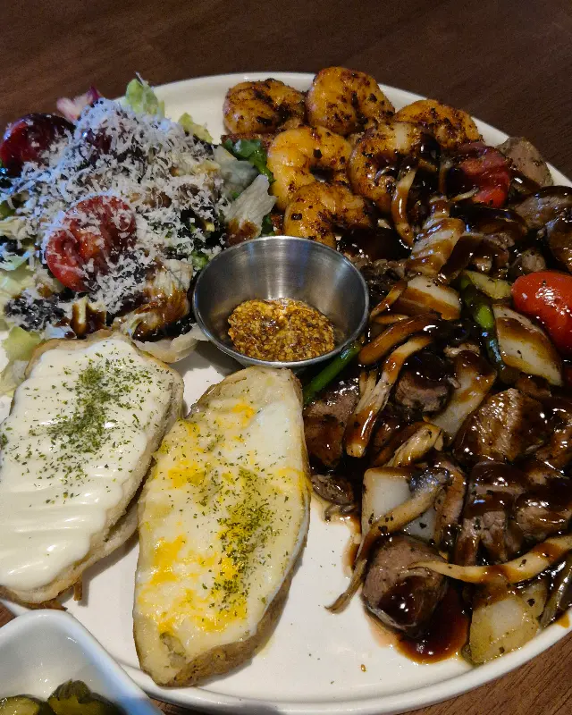 왕새우 부채살 스테이크