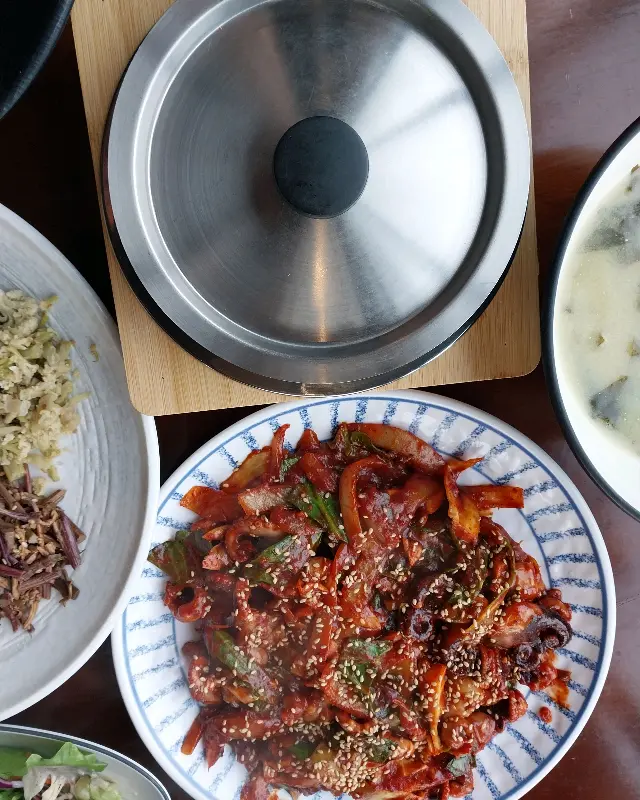 쭈꾸미 정식 메인 요리