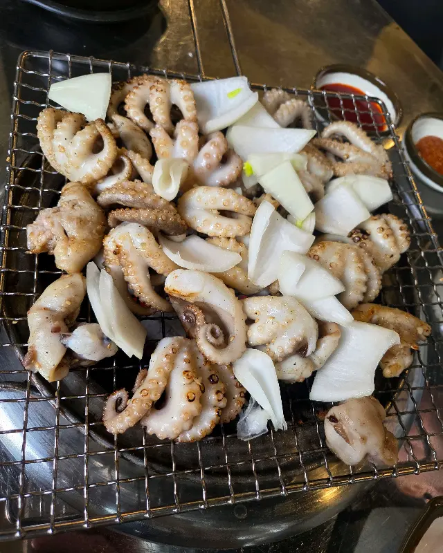 소금 쭈꾸미 근접샷