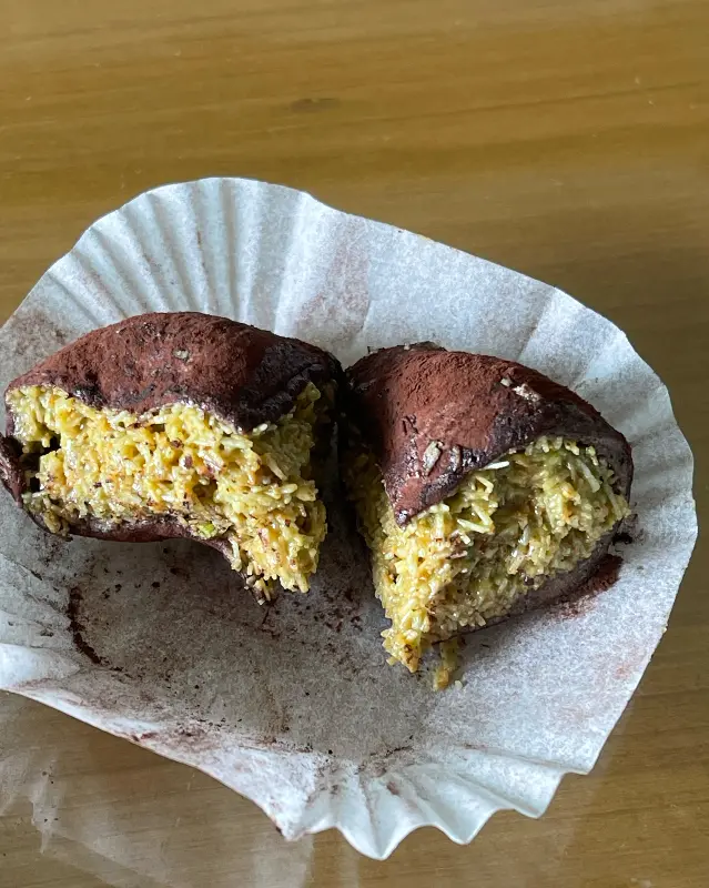 두바이 쫀득볼 단면