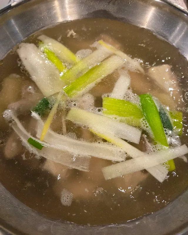 닭한마리에 들어간 파