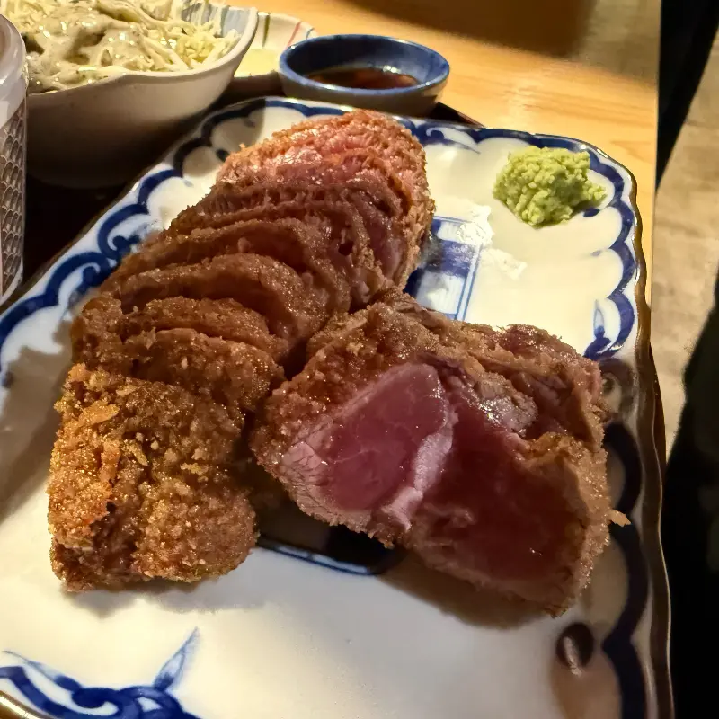 잘 구워진 규카츠