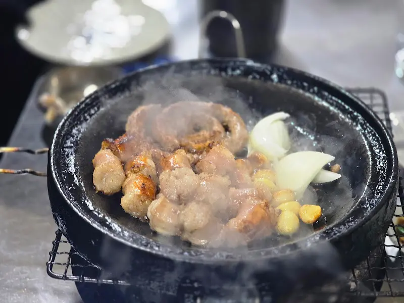 양곱창과 양파, 마늘의 조화