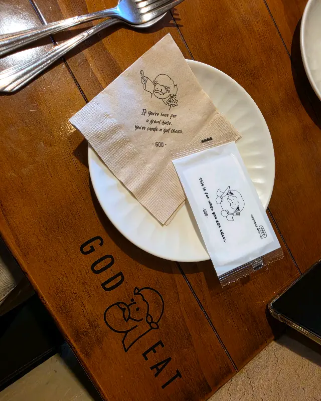 갓잇 테이블 세팅