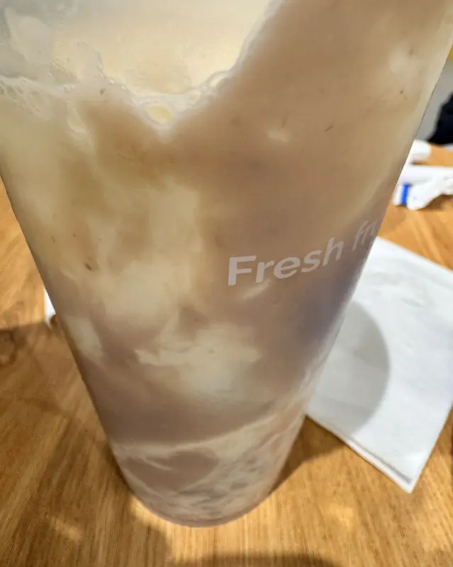 수제 흑당 버블 밀크