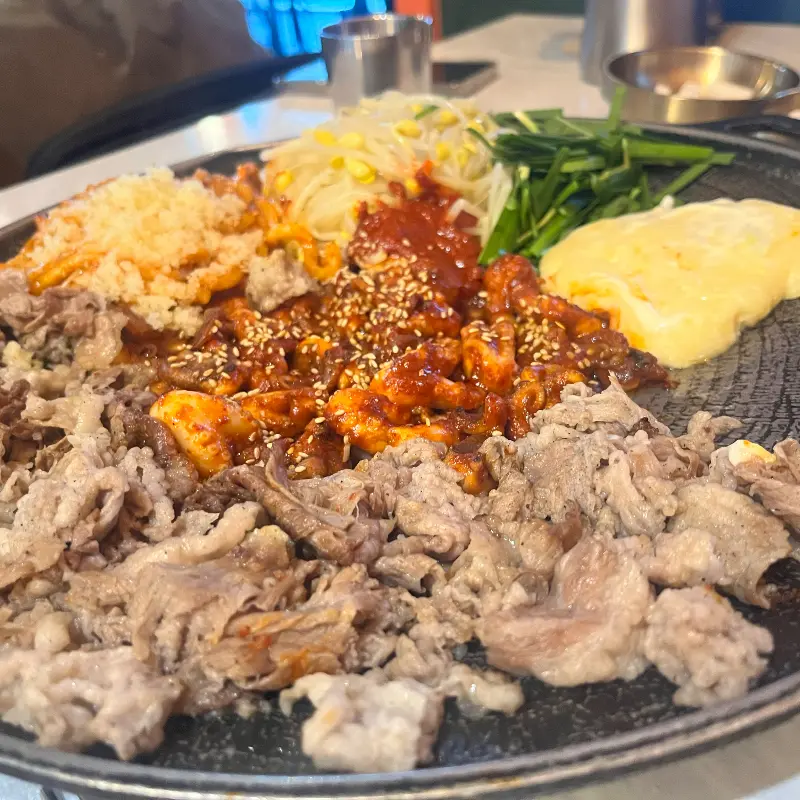 차돌박이와 쭈꾸미의 환상적인 만남