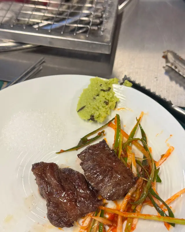 환상적인 마블링의 소고기