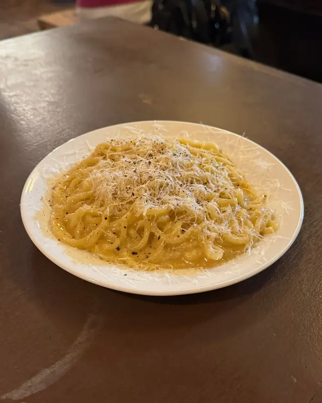 카치오 에 페페 근접샷