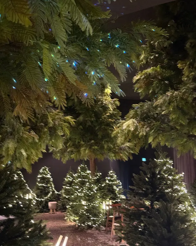 크리스마스 분위기로 꾸며진 포토존