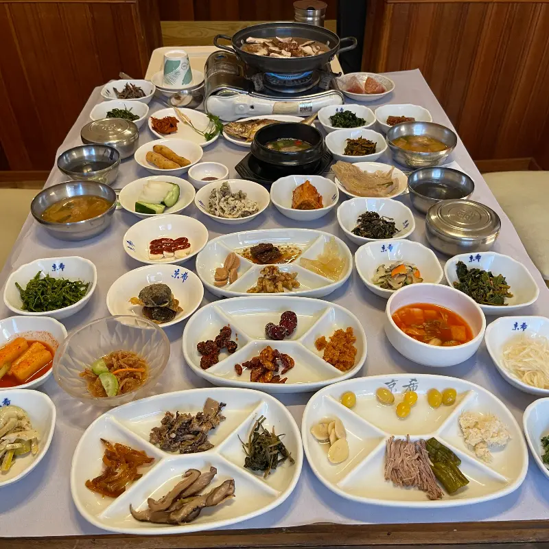 경희식당 정식 한상차림