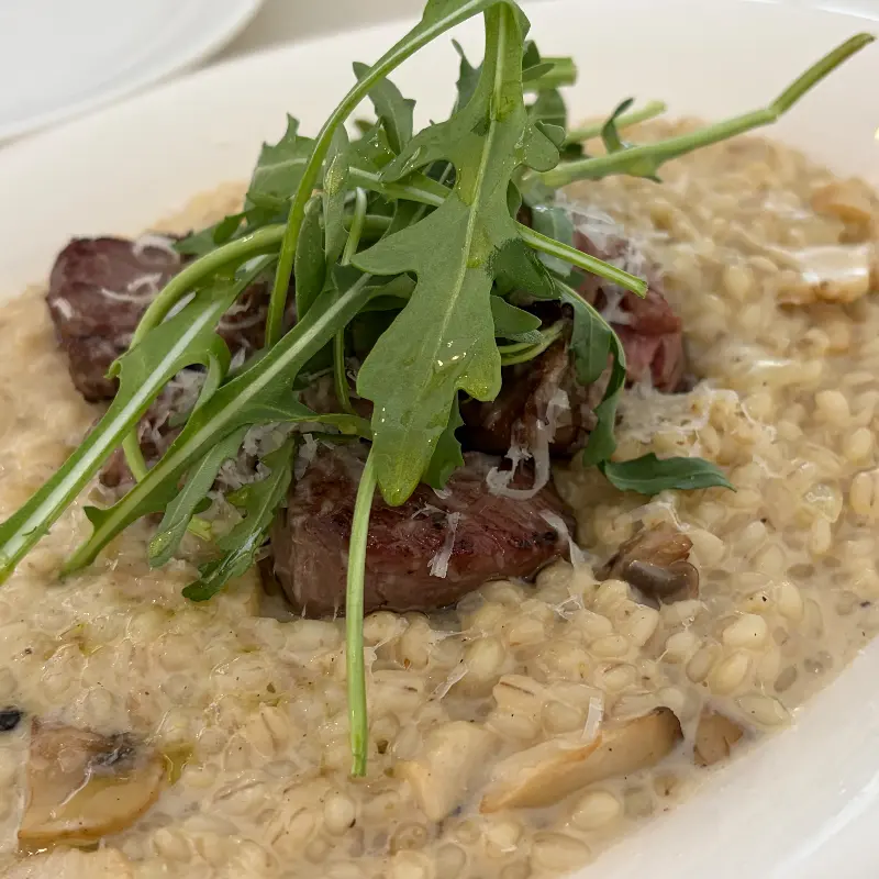 한우 채끝 리조또