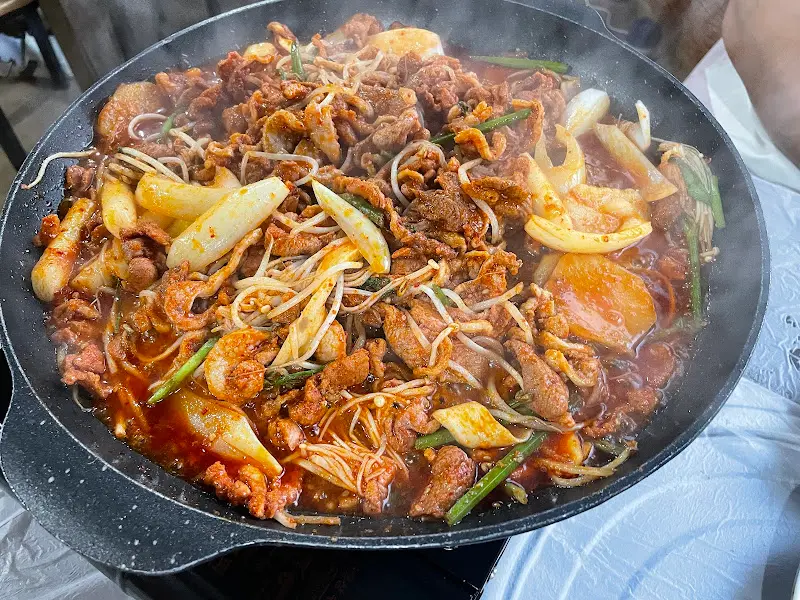 오리 주물럭 볶음밥