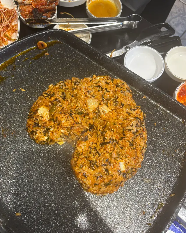 하트 모양 볶음밥