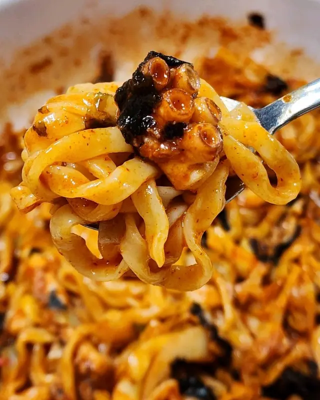 면낙지 클로즈업