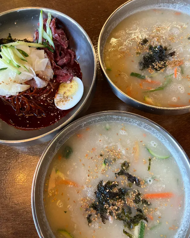 옹심이와 명태회막국수