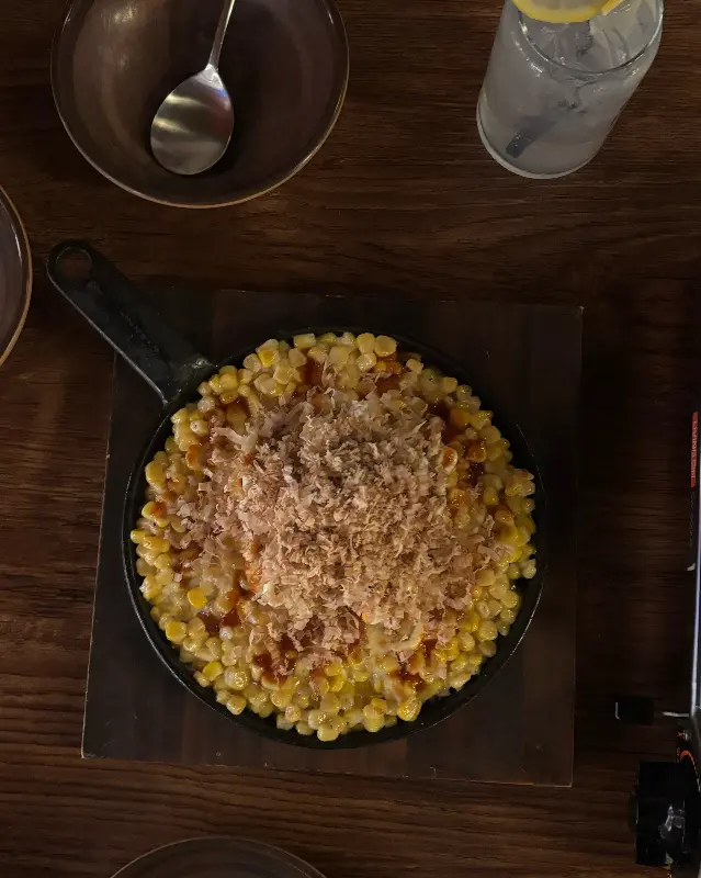 타코야끼 콘치즈 클로즈업