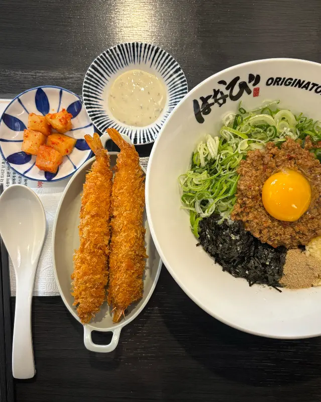 마제소바와 새우튀김