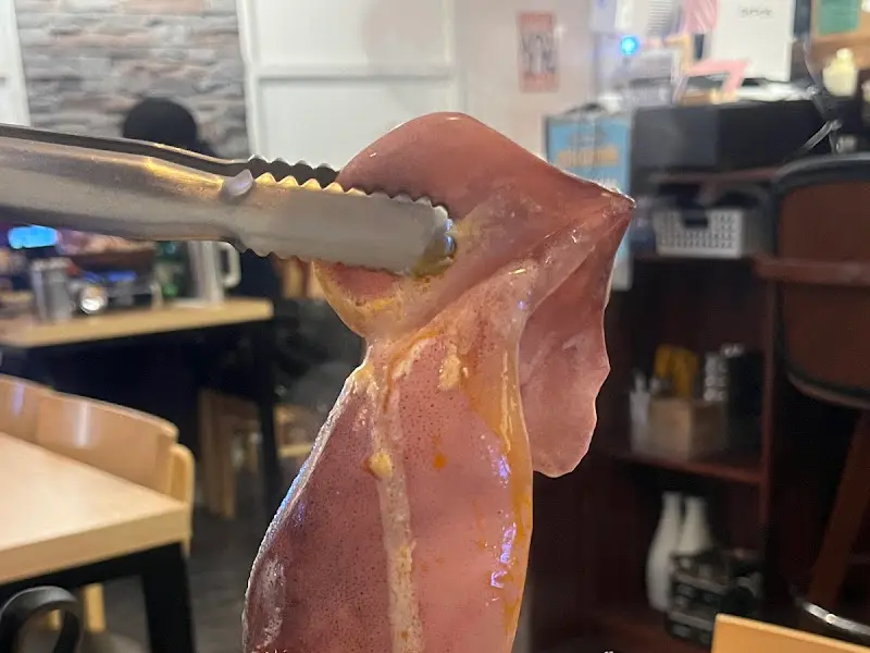 윤기가 흐르는 신선한 호래기회