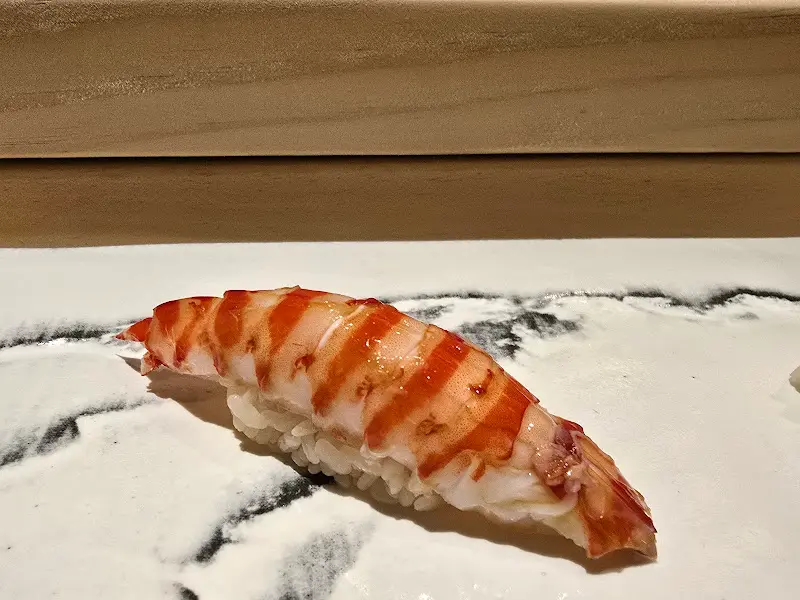 눈으로도 즐거운 단새우 스시