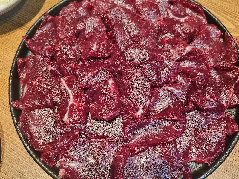 신선한 뭉티기의 클로즈업 샷