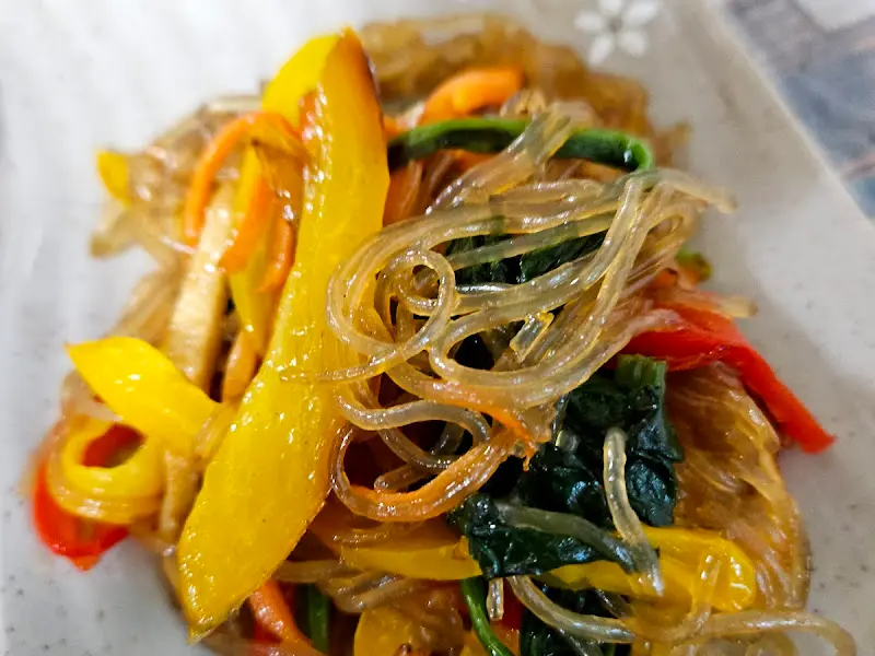 윤기가 흐르는 잡채