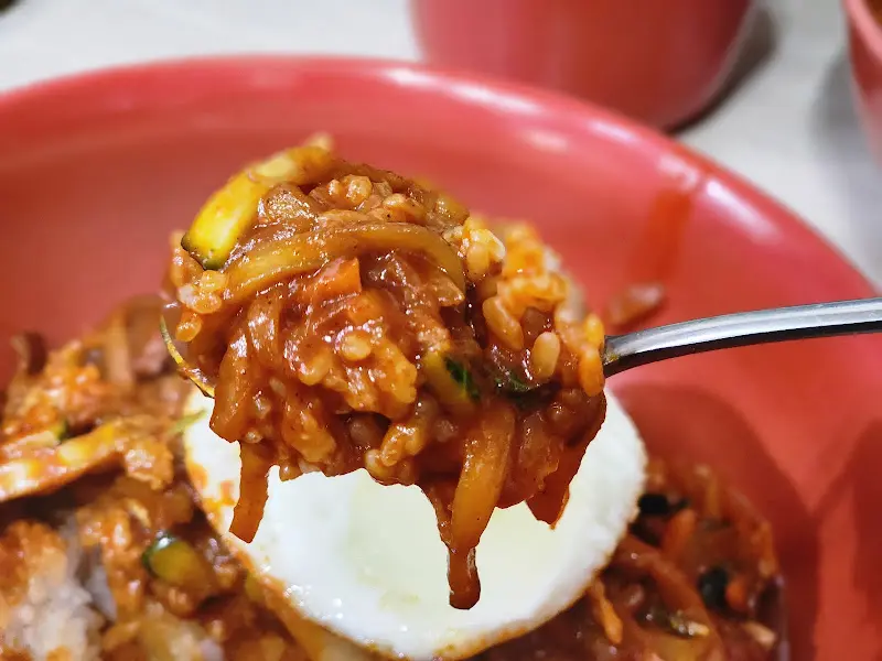 중화비빔밥 숟가락샷