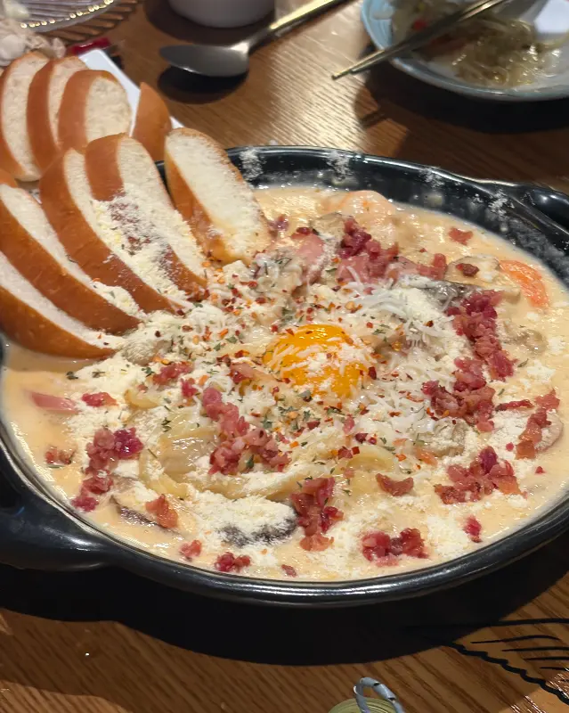 크림새우의 먹음직스러운 모습